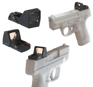 Crimson Trace Micro RAD Red Dot Sight features a compact design for subcompact handguns